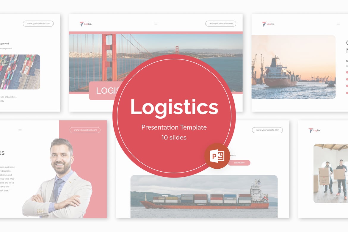 Template Powerpoint Logistik yang Menarik dan Profesional