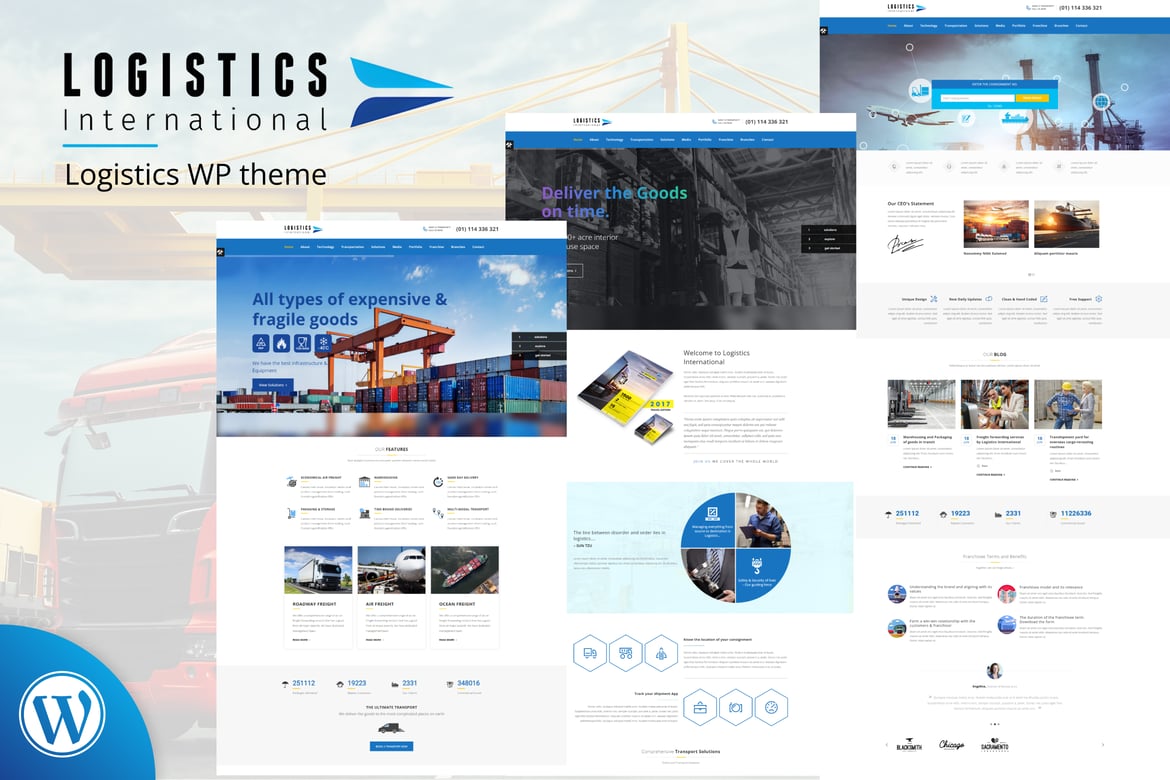 Tema WordPress Transportasi dan Logistik Terbaik
