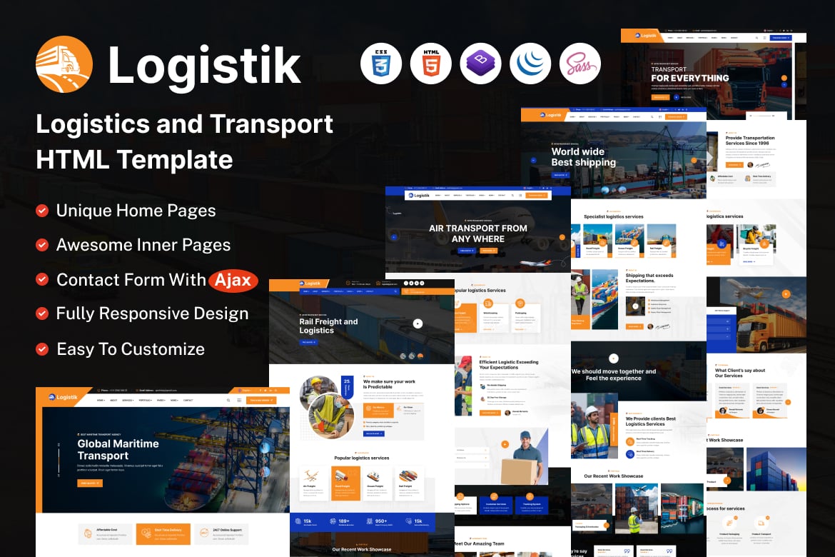 Template Web Logistik - Solusi Praktis untuk Transportasi dan Logistik