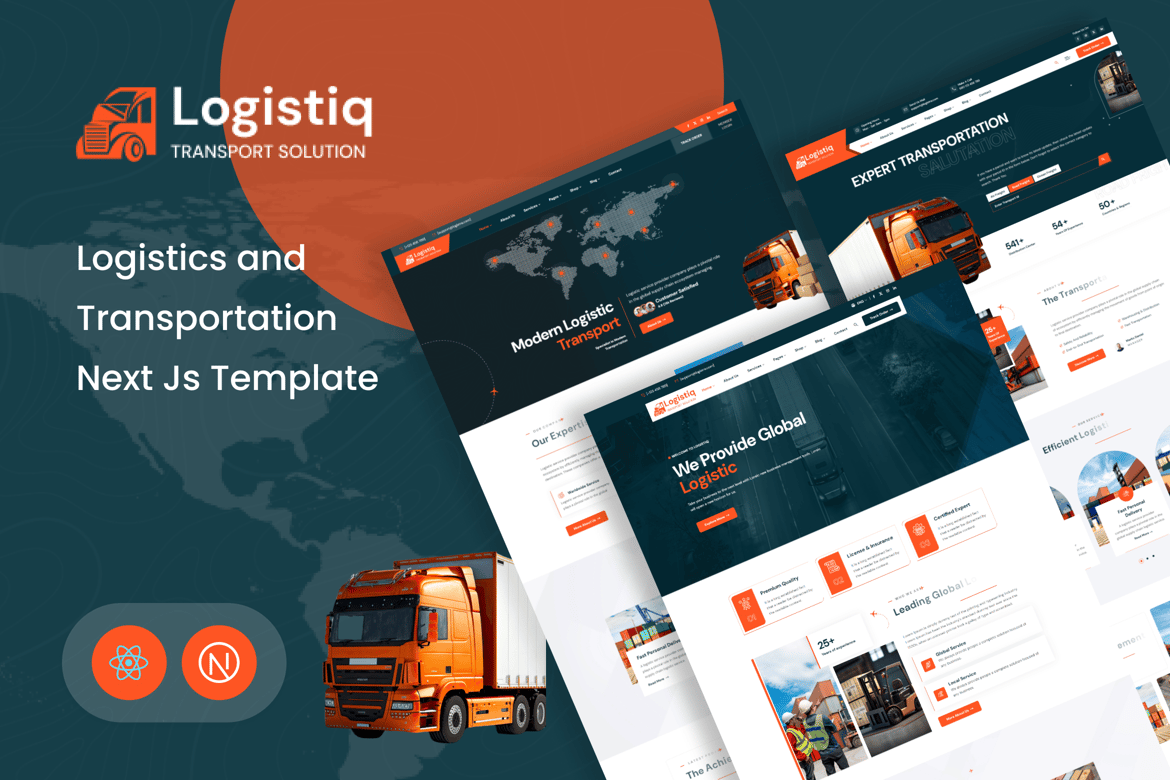 Logistiq - Template Website Logistik dan Transportasi Modern