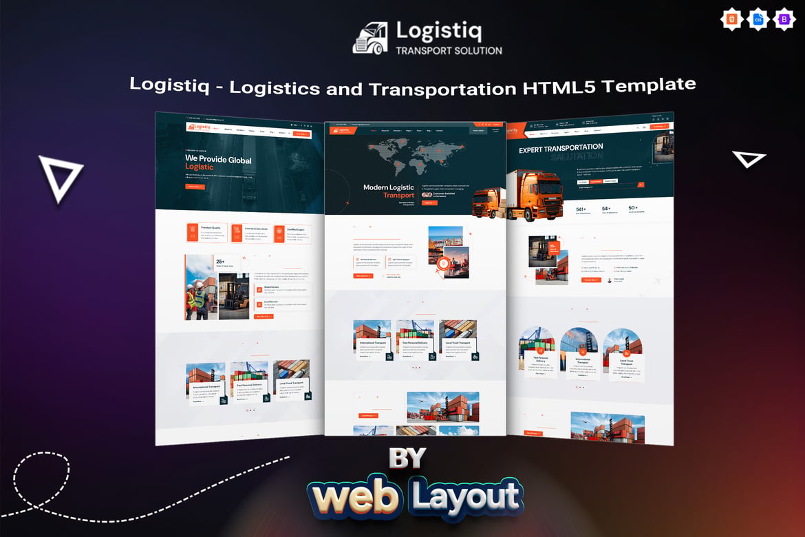 Logistiq - Template Website untuk Logistik dan Transportasi Modern