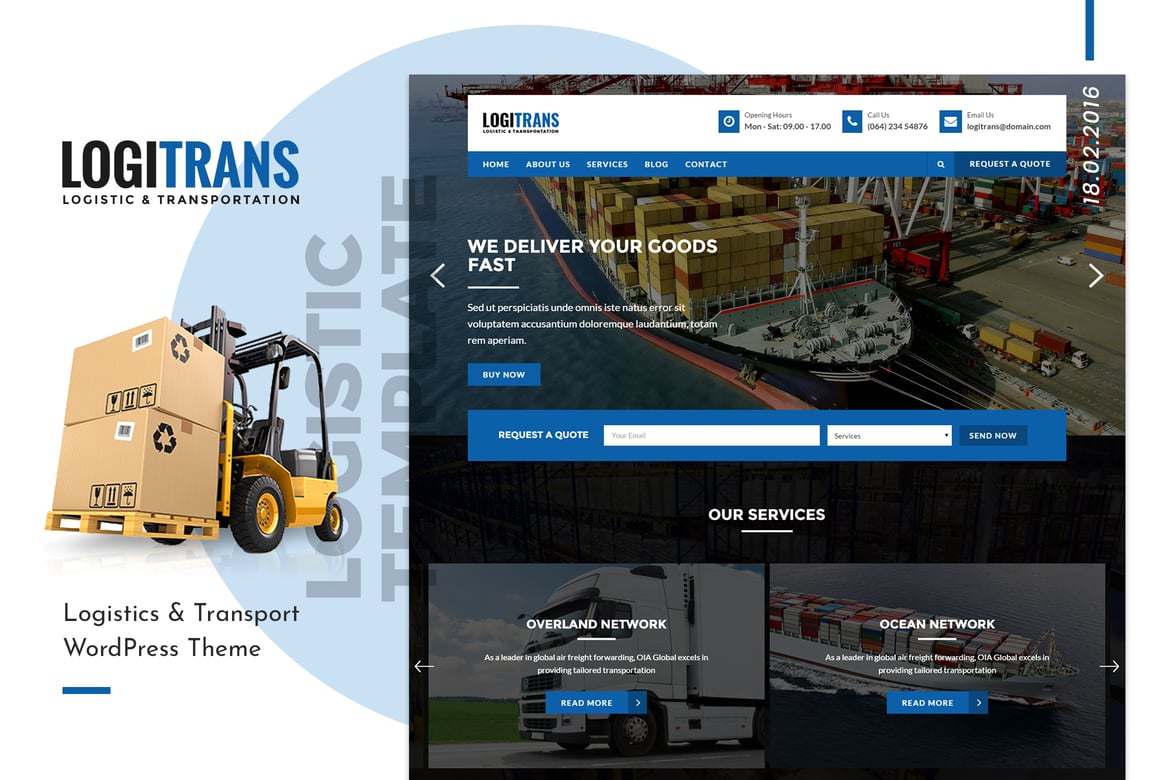 LogiTrans | Template Website Logistik dan Transportasi Premium