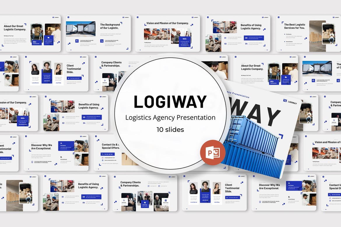 Template Presentasi Logistik - Powerpoint Menarik dan Profesional