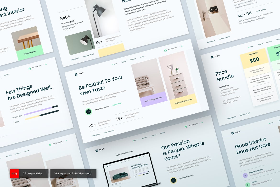 Template PowerPoint Katalog Produk Logus - Solusi Presentasi Kreatif Anda