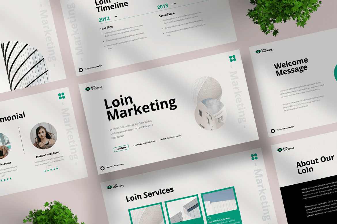 Template PowerPoint Pemasaran yang Menarik dan Profesional