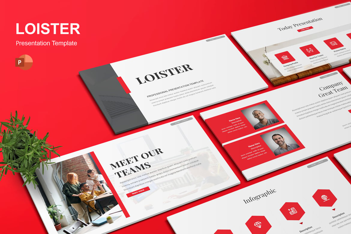 Loister - Template Presentasi PowerPoint Menarik