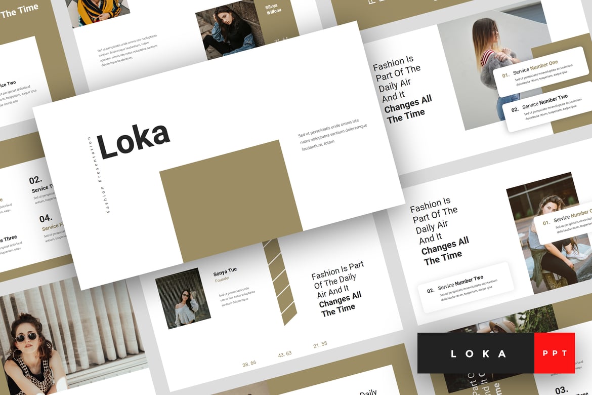 Loka - Template Presentasi Fashion yang Elegan dan Modern