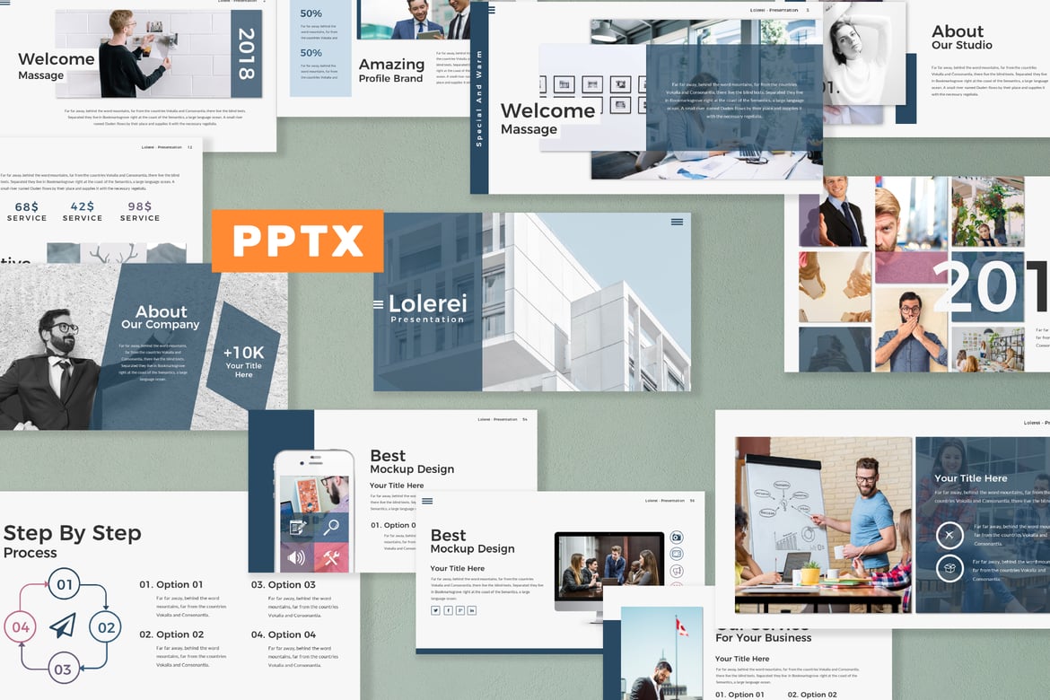 Template Presentasi Powerpoint Lolerei yang Serbaguna dan Modern
