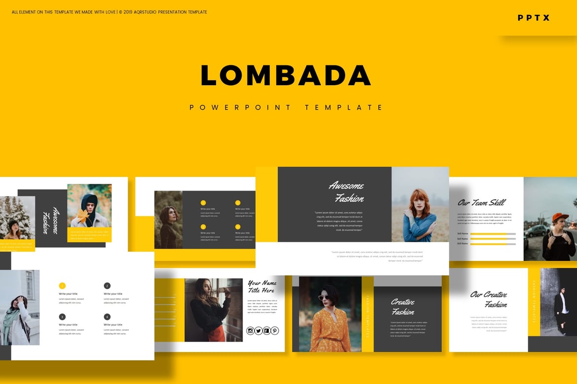 Lombada - Template PowerPoint Premium untuk Presentasi Anda