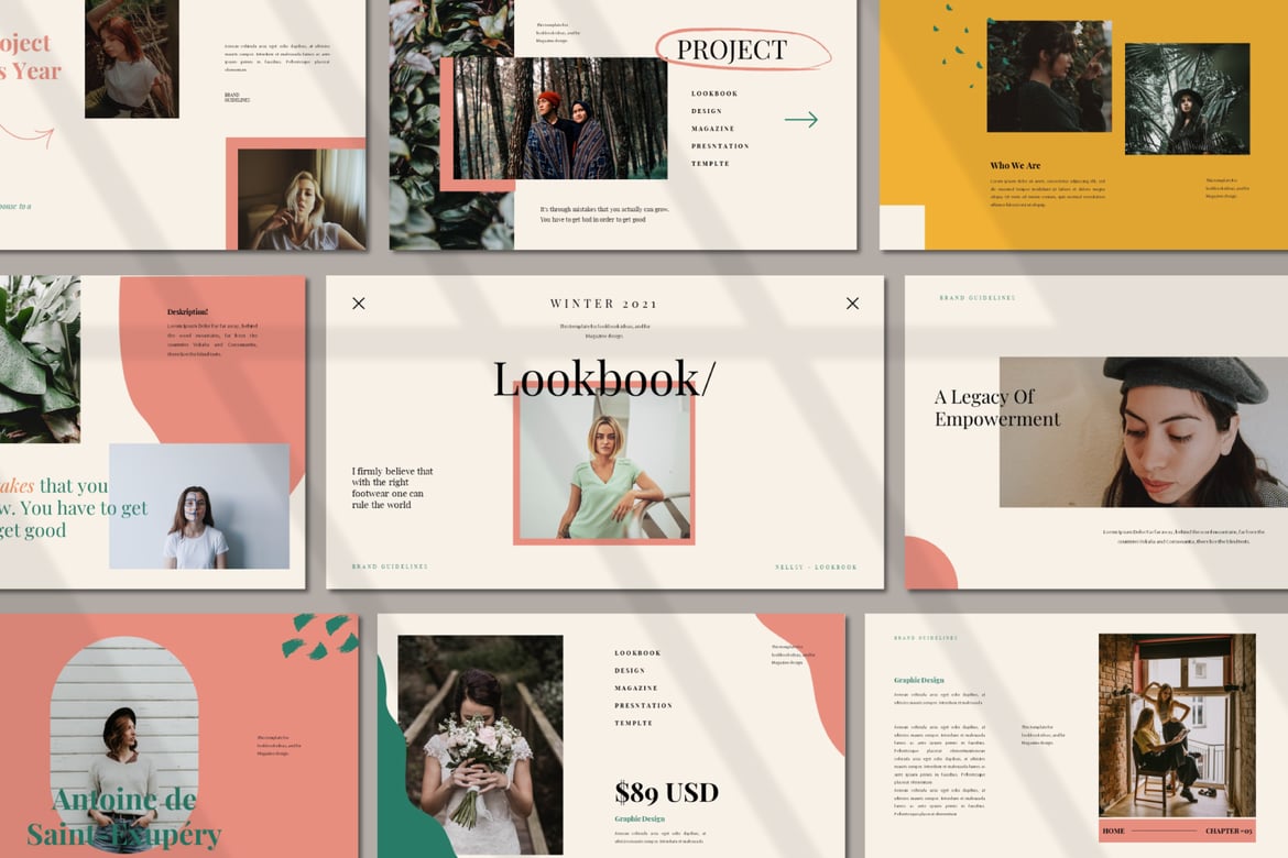 Template Powerpoint Lookbook yang Menarik dan Profesional