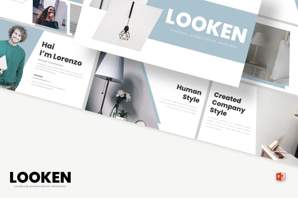Looken - Template Presentasi PowerPoint Modern dan Menarik