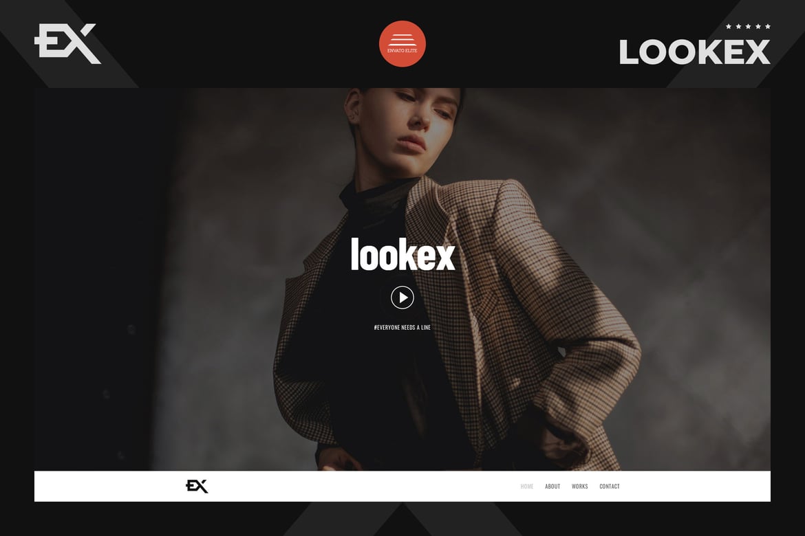 Lookex - Template Website Portofolio Kreatif yang Menarik