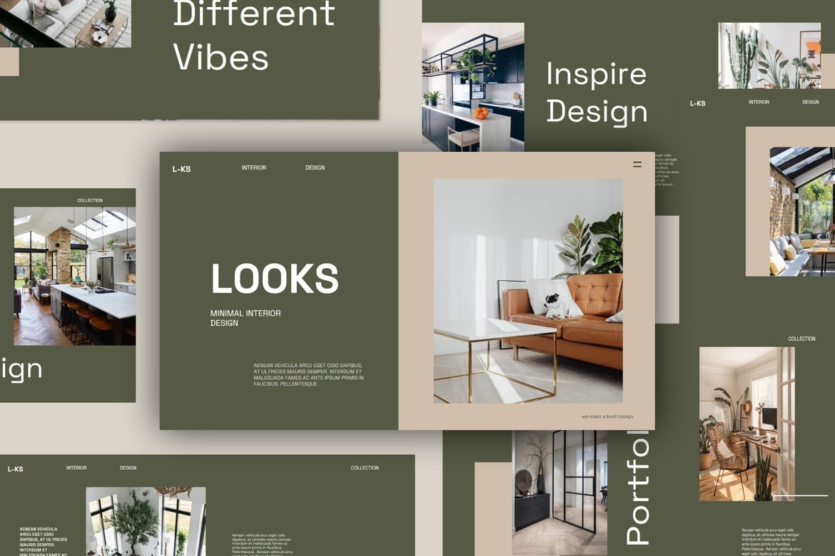 Template Presentasi PowerPoint Looks yang Elegan dan Profesional