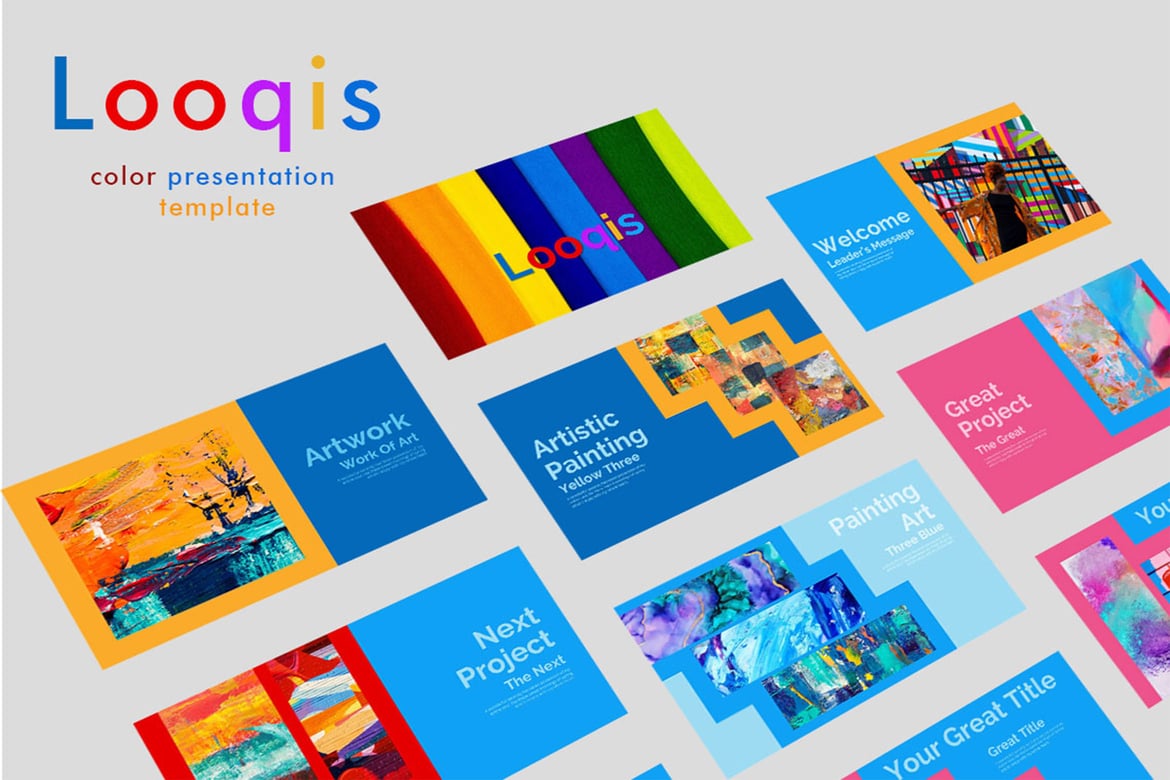 Looqis - Template PowerPoint Serbaguna yang Stylish
