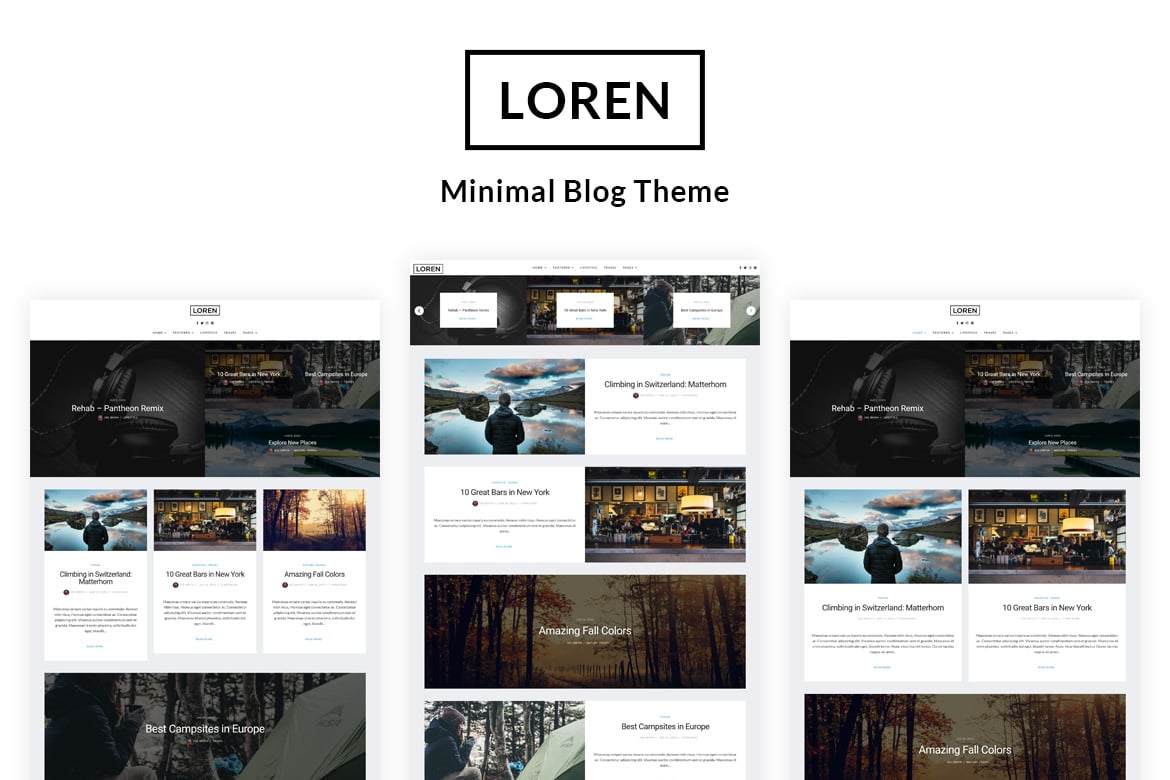 Tema WordPress Loren: Blog Pribadi Minimalis yang Menawan