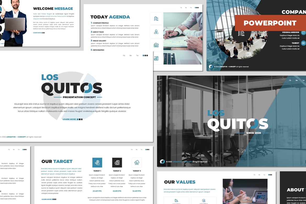 Template Powerpoint Los Quitos - Presentasi Profesional dan Kreatif