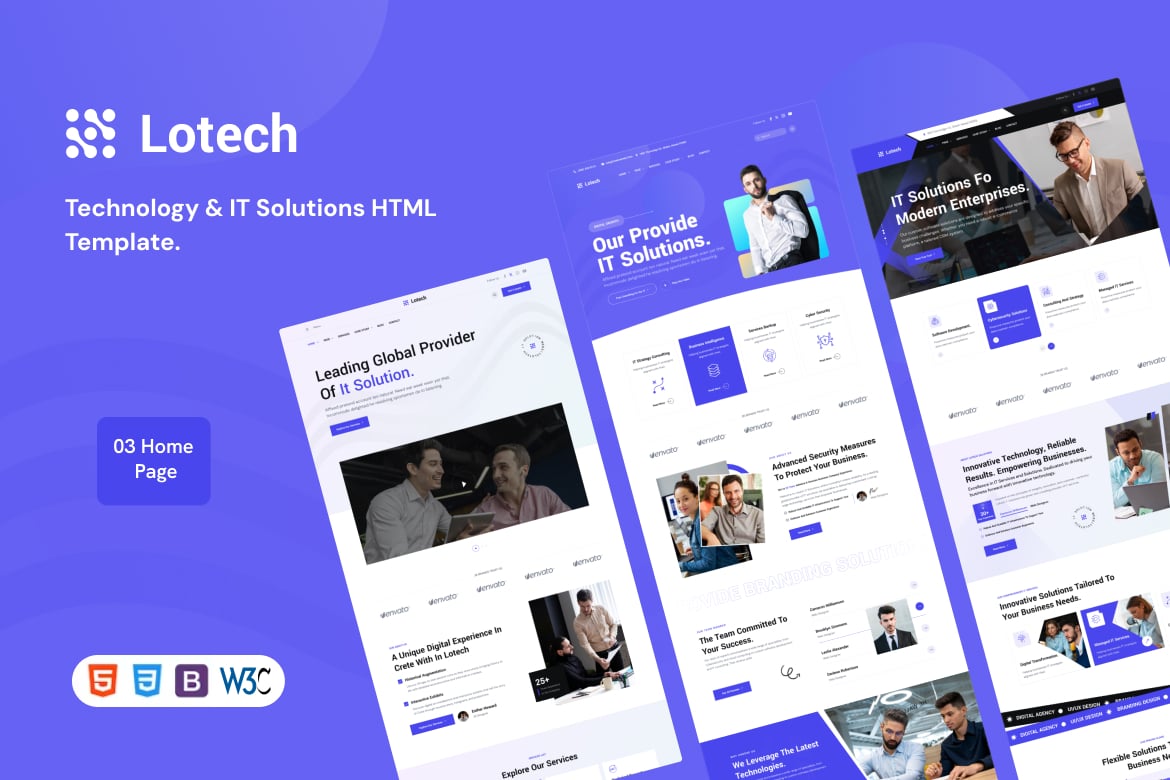 Lotech – Template Website Solusi Teknologi & IT Terdepan