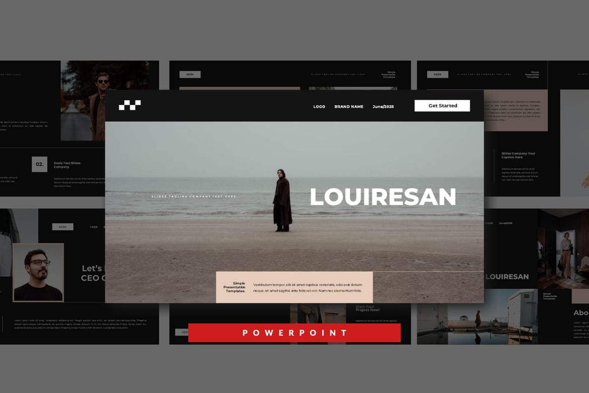 Template Presentasi Louiresan yang Menarik untuk Proyek Anda