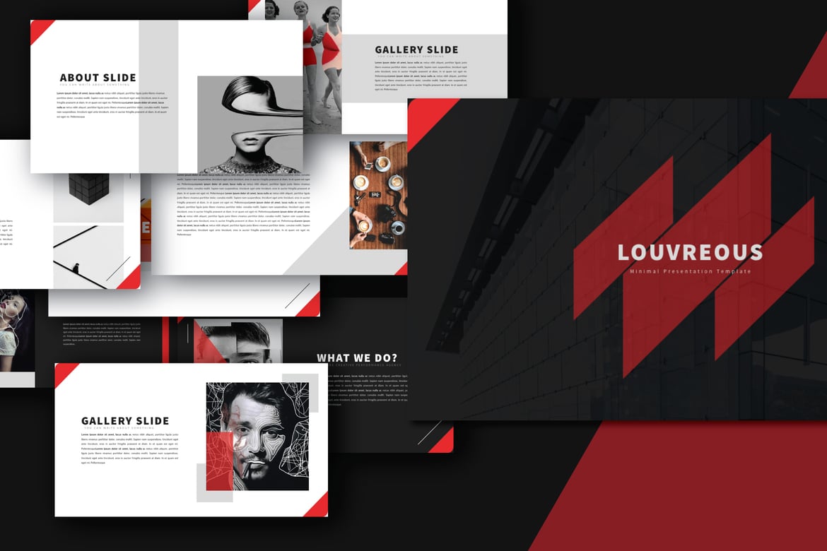 Template Powerpoint LOUV yang Kreatif dan Modern