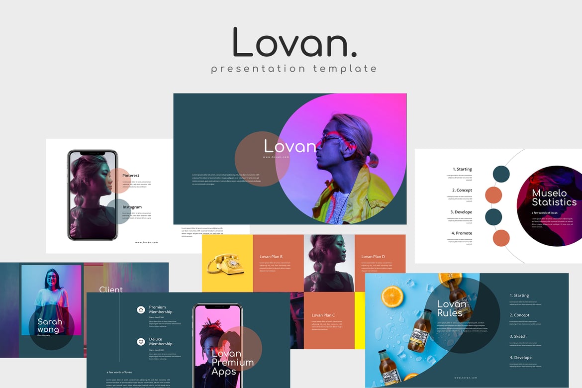 Template Presentasi PowerPoint Lovan yang Menarik dan Profesional