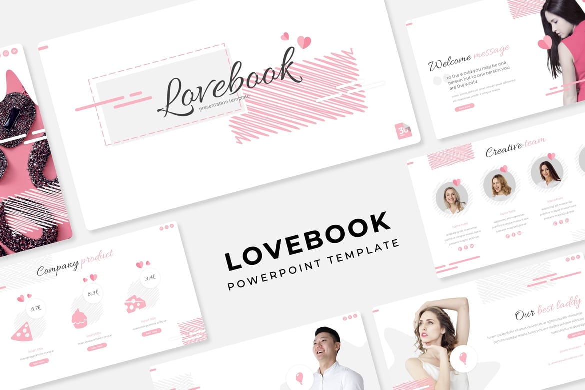 Template Presentasi Lovebook - PowerPoint yang Menarik