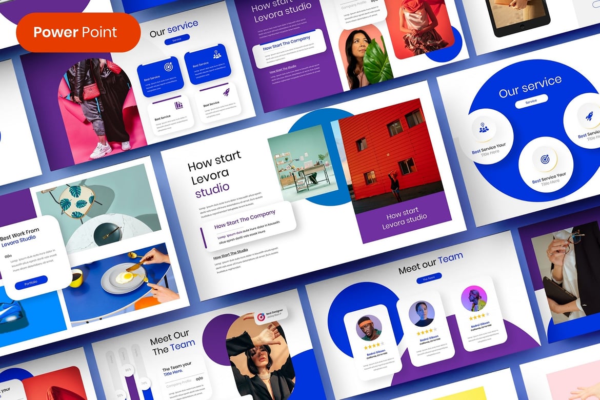 Lovera – Template Presentasi PowerPoint Bisnis yang Menarik