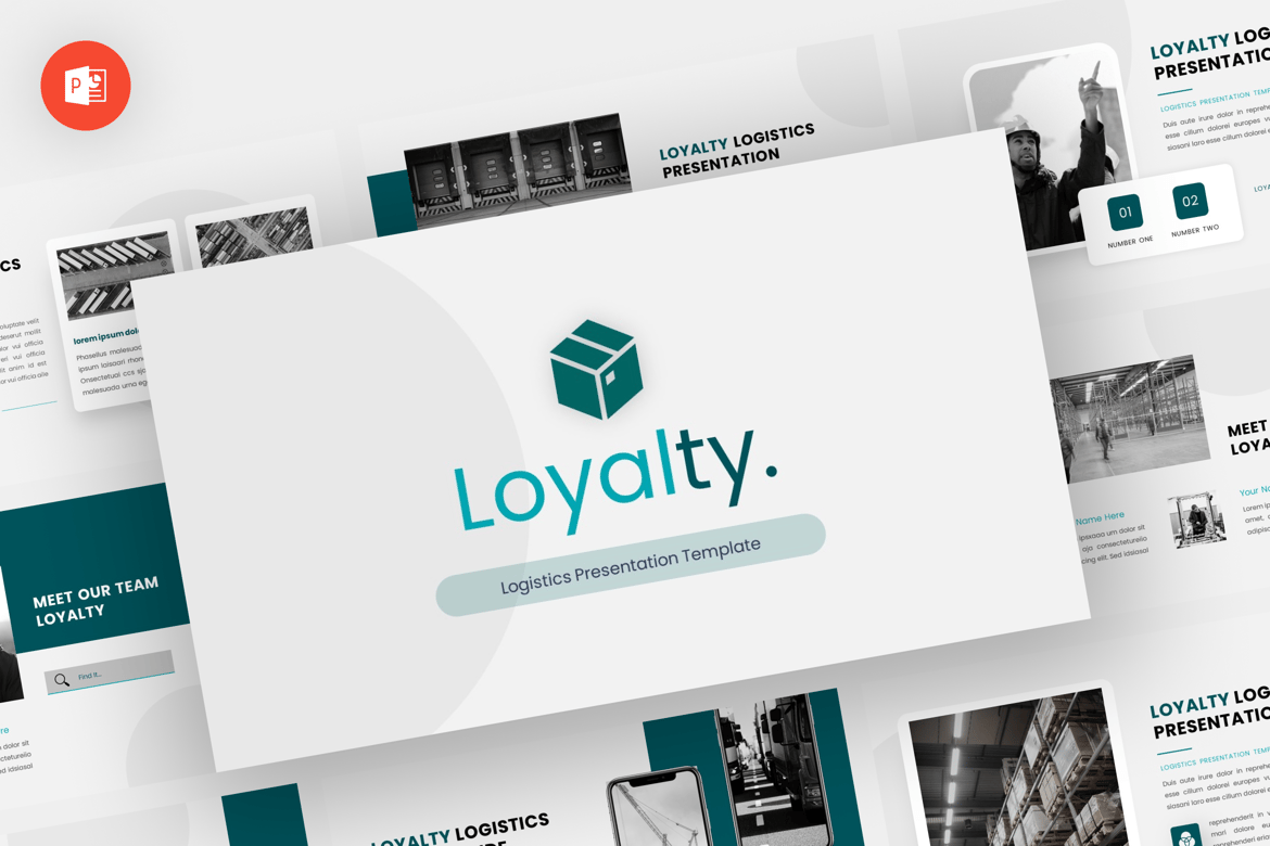 Template Powerpoint Logistic Loyalty yang Modern dan Profesional