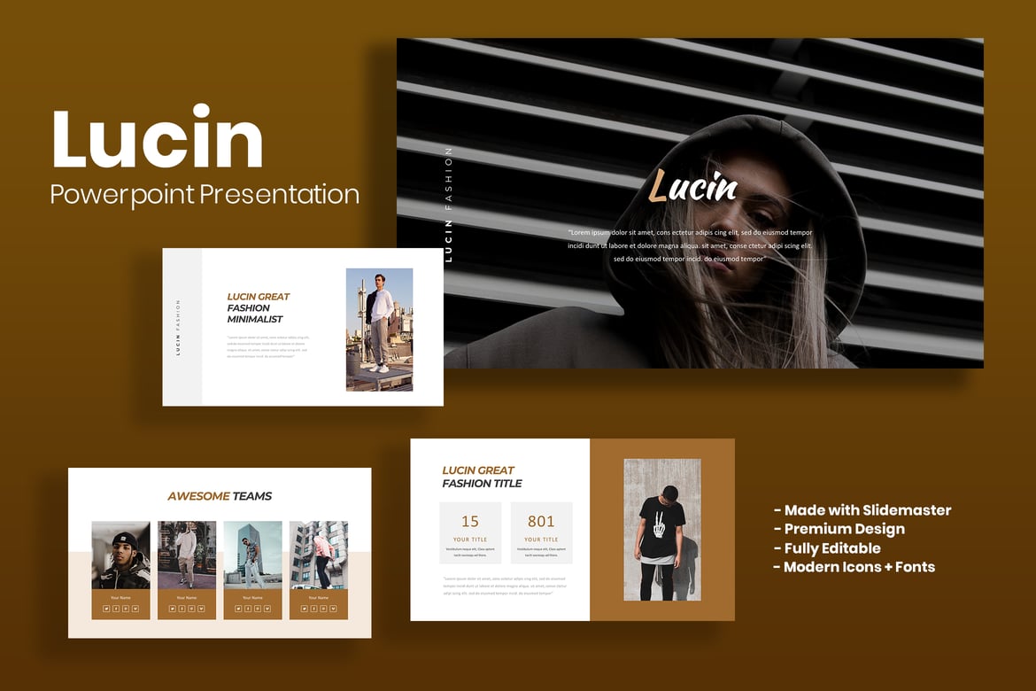 Template PowerPoint Lucin - Solusi Presentasi Multifungsi