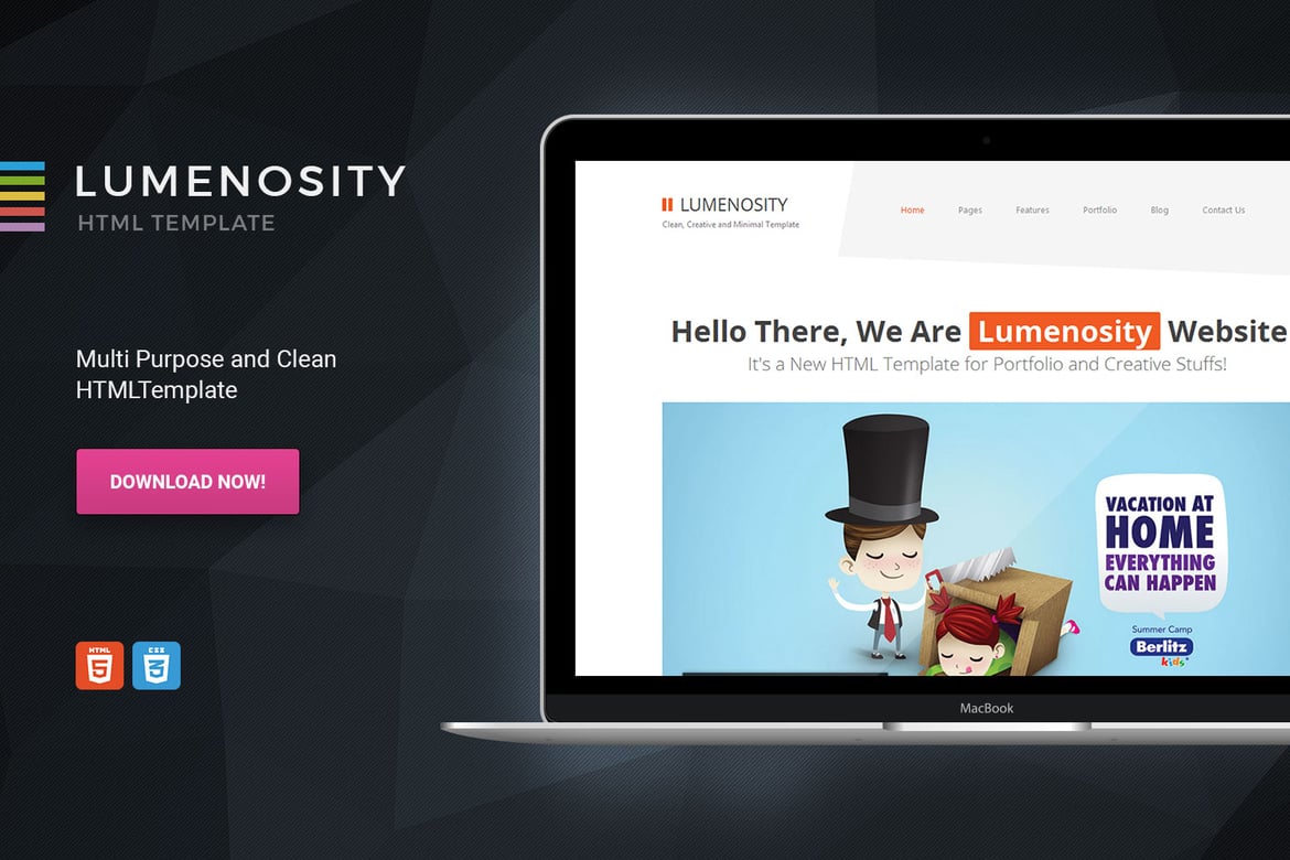 LUMENOSITY - Template Website Serbaguna HTML5