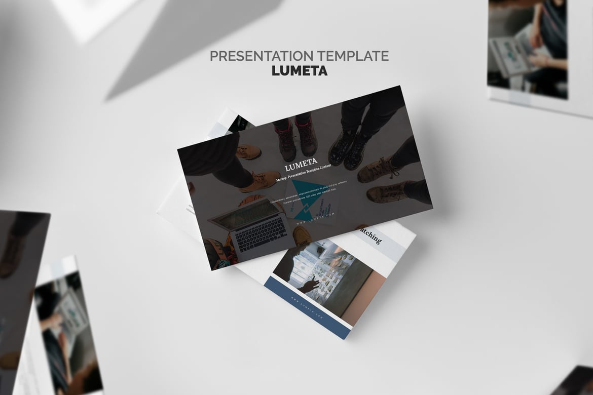 Template PowerPoint Bisnis Startup Lumeta yang Menarik dan Efektif