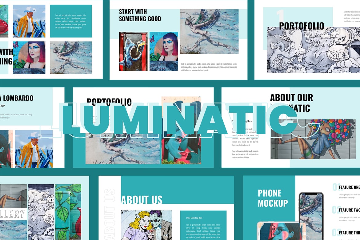 Luminatic - Template Presentasi Powerpoint Modern dan Kreatif