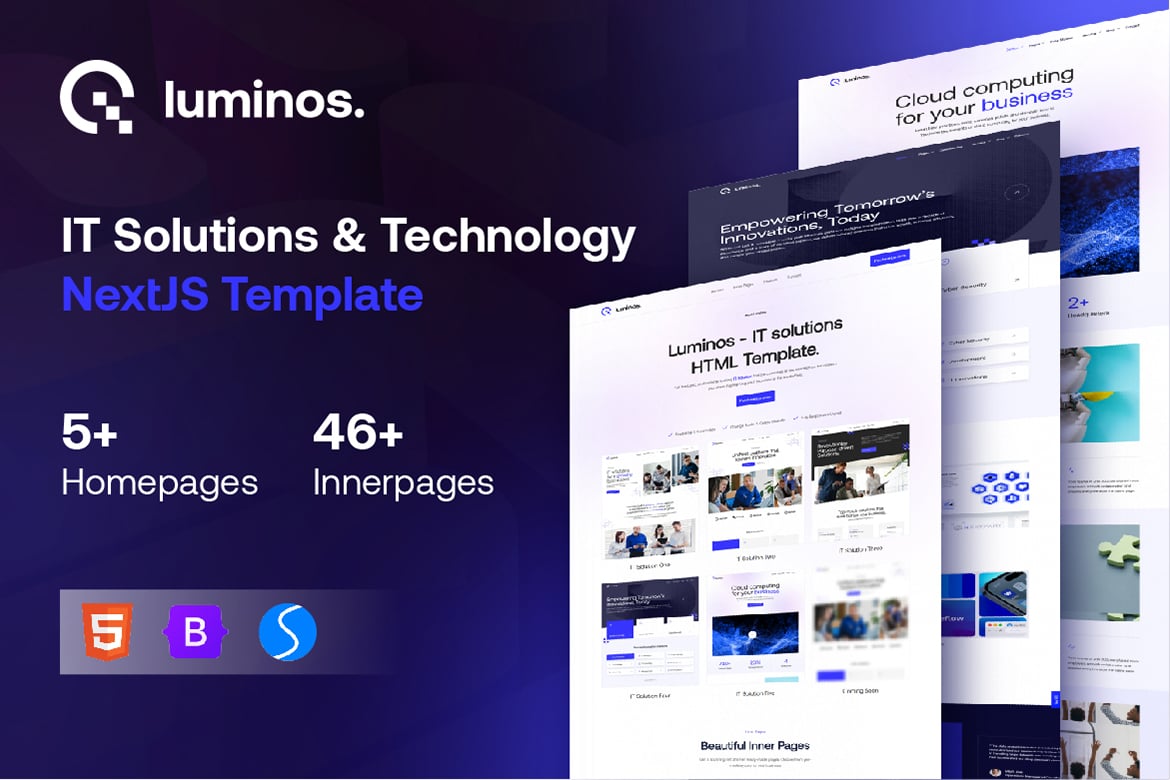 Luminos - Template Website Solusi IT yang Modern dan Responsif