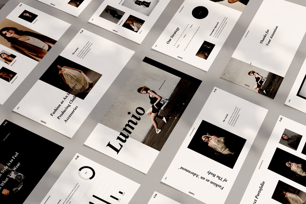 Template Powerpoint Minimalis Lumio untuk Presentasi Profesional