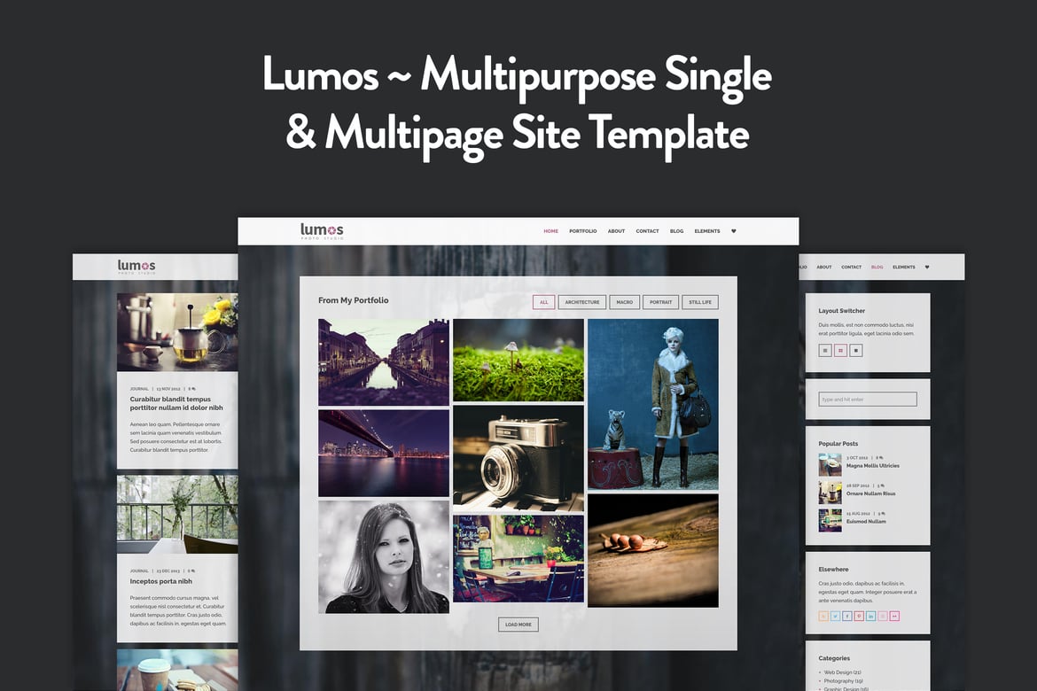 Lumos - Template Website Serbaguna untuk Single/Multi Halaman