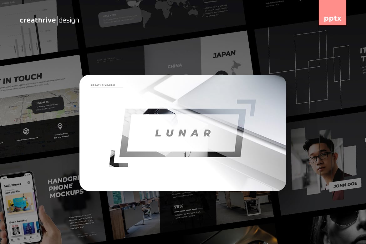 Template PowerPoint Lunar yang Menarik dan Profesional