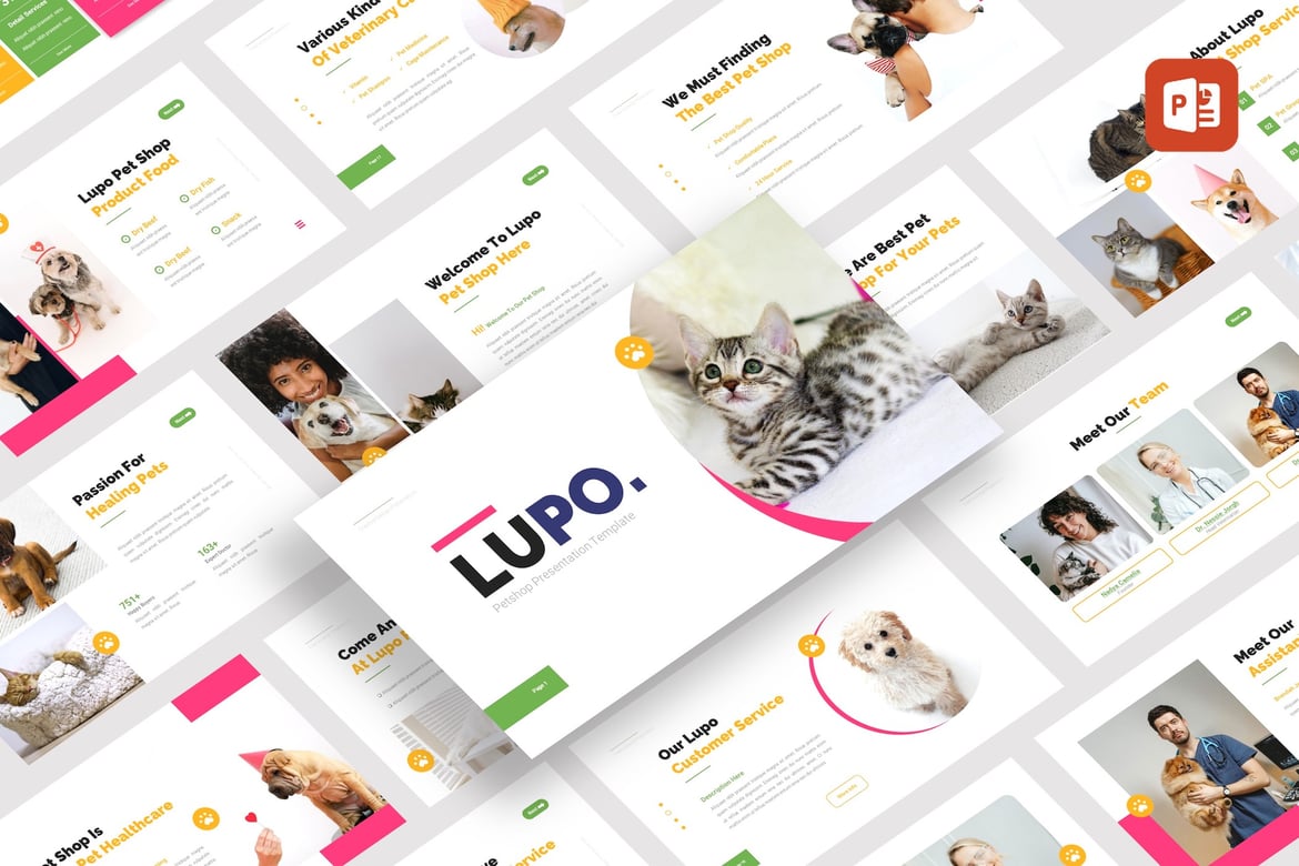 Template PowerPoint Lupo - Solusi Presentasi Profesional Anda
