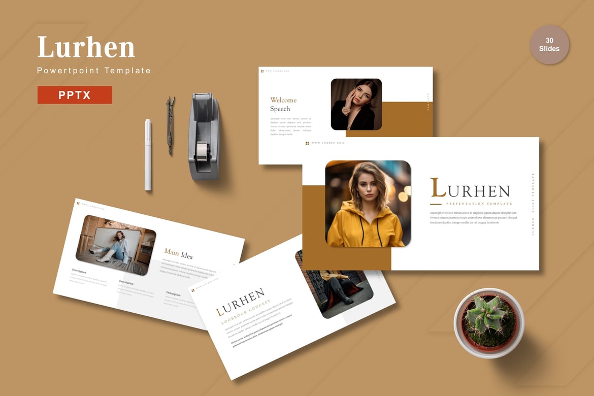 Lurhen - Template Presentasi Powerpoint yang Memukau