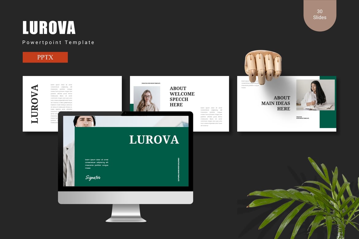 Lurova - Template Presentasi PowerPoint yang Memukau