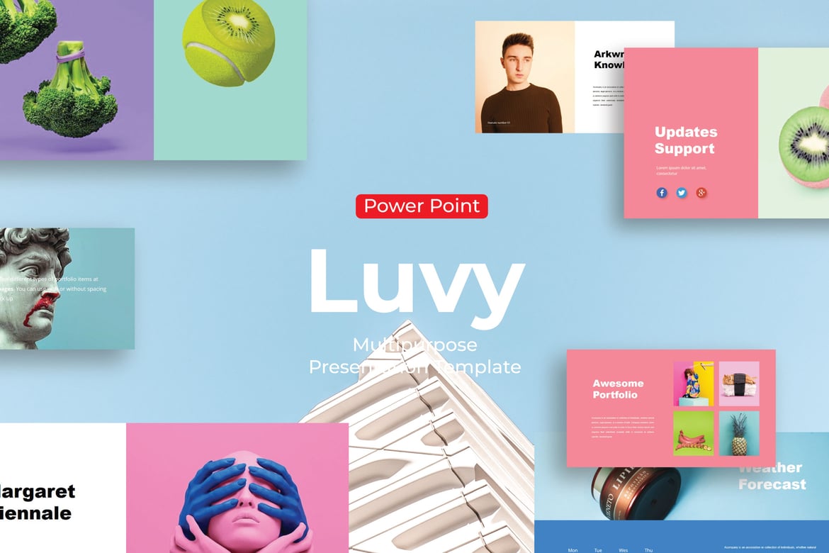 Luvy - Template PowerPoint Serbaguna yang Menarik