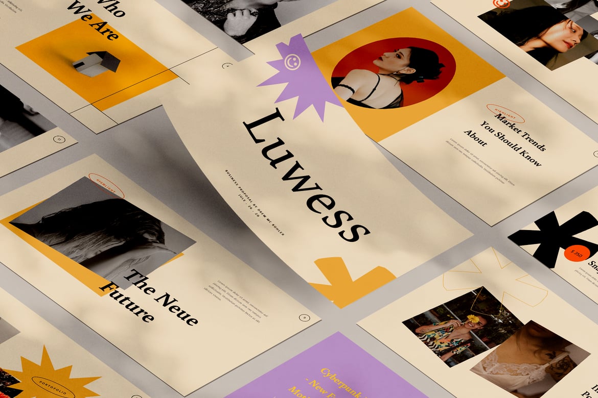 Luwess - Template Powerpoint Kreatif yang Memukau
