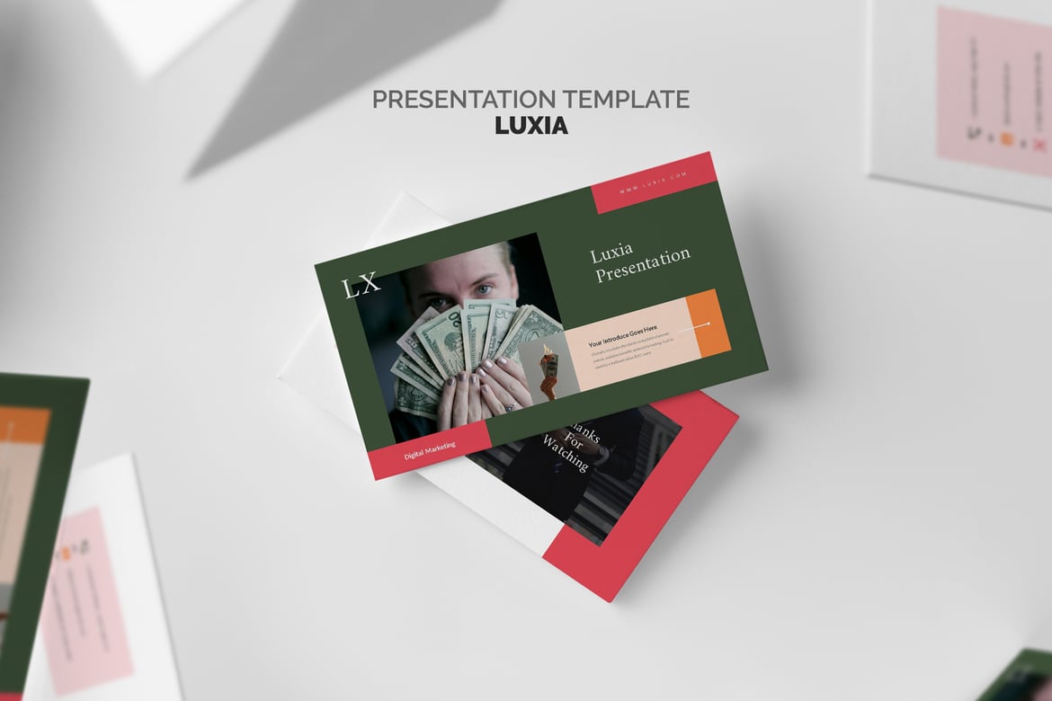 Template Presentasi PowerPoint Luxia: Solusi Cerdas untuk Pemasaran Digital