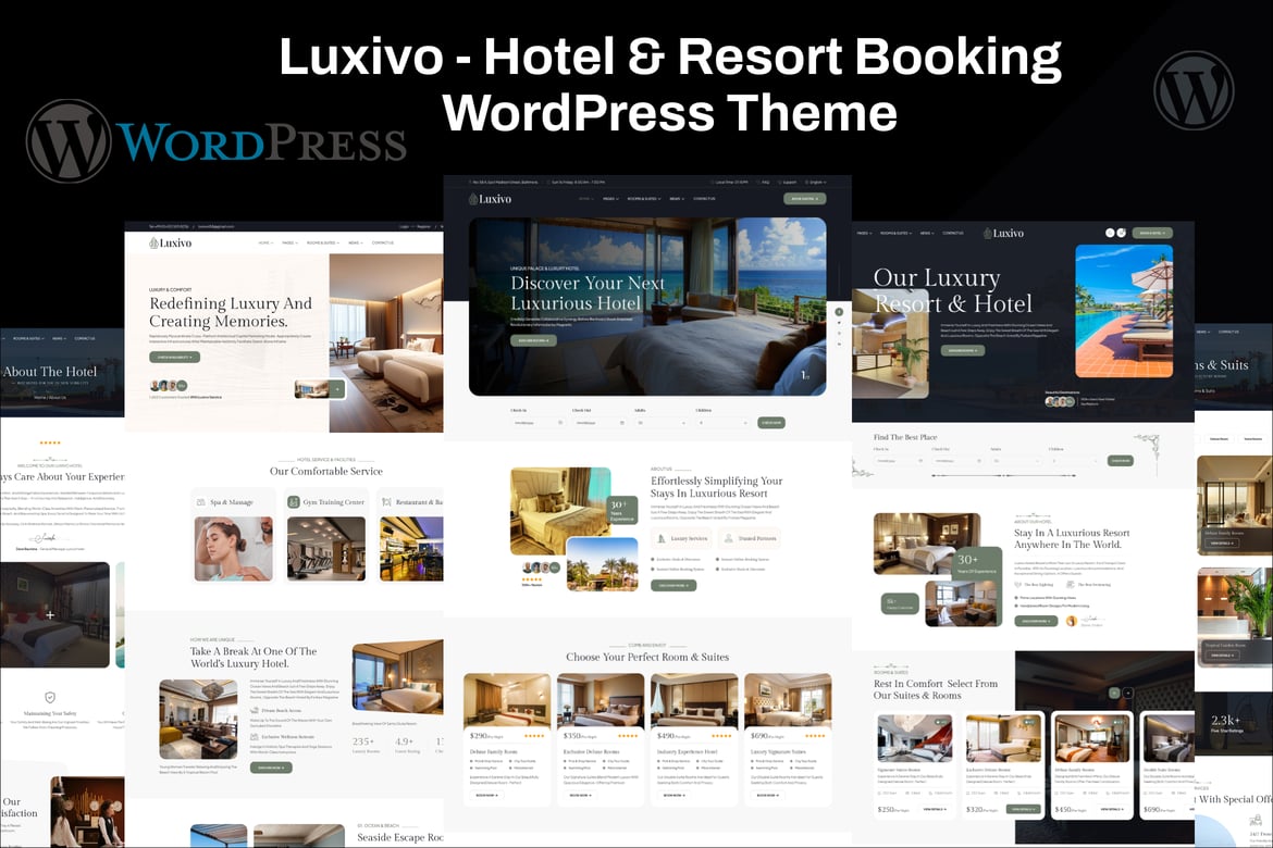 Luxivo - Tema WordPress untuk Pemesanan Hotel dan Resor Terbaik
