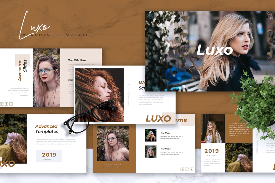 Template Presentasi PowerPoint LUXO - Solusi Cerdas untuk Rencana Bisnis Anda