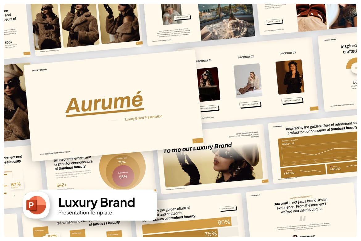 Template PowerPoint Mewah untuk Presentasi Profesional