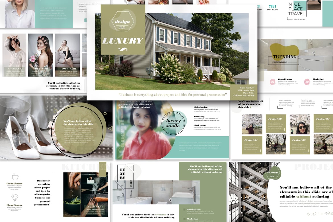 Template Presentasi PowerPoint Mewah dan Kreatif