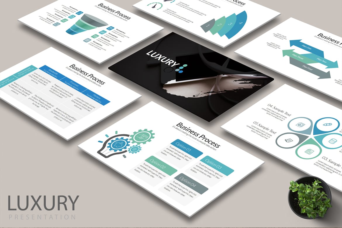 Template PowerPoint Mewah untuk Presentasi Profesional
