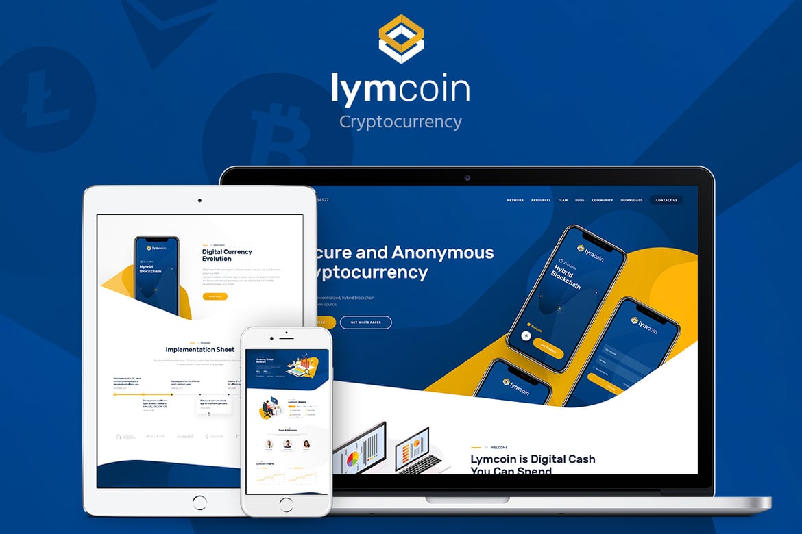 Lymcoin - Tema WordPress Modern untuk Cryptocurrency dan ICO