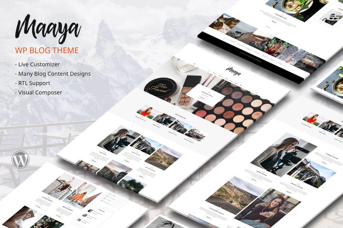 Tema Blog Maaya - Tema WordPress untuk Perjalanan dan Gaya Hidup