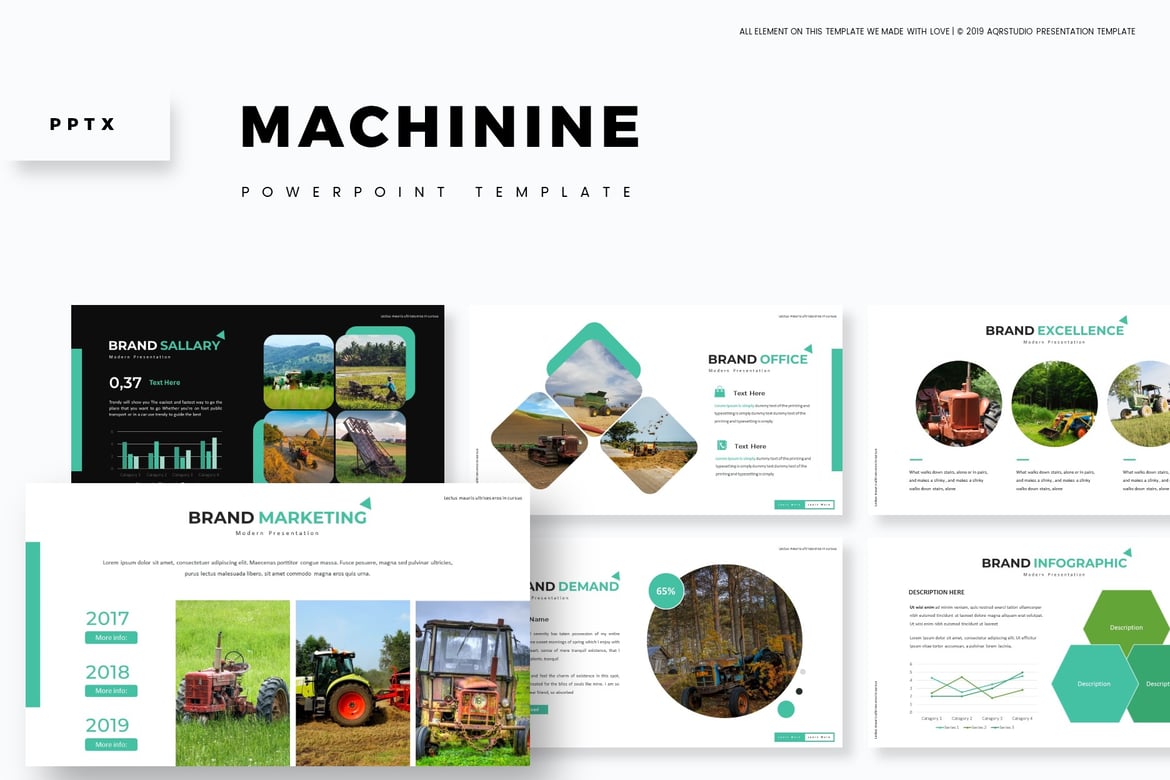 Template PowerPoint Mesin - Solusi Presentasi Serbaguna