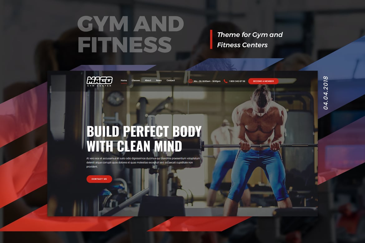Maco | Tema WordPress Gym dan Kebugaran yang Fleksibel